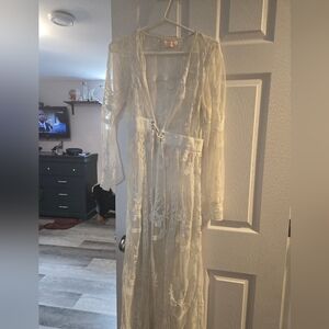 Showpo kimono dress white